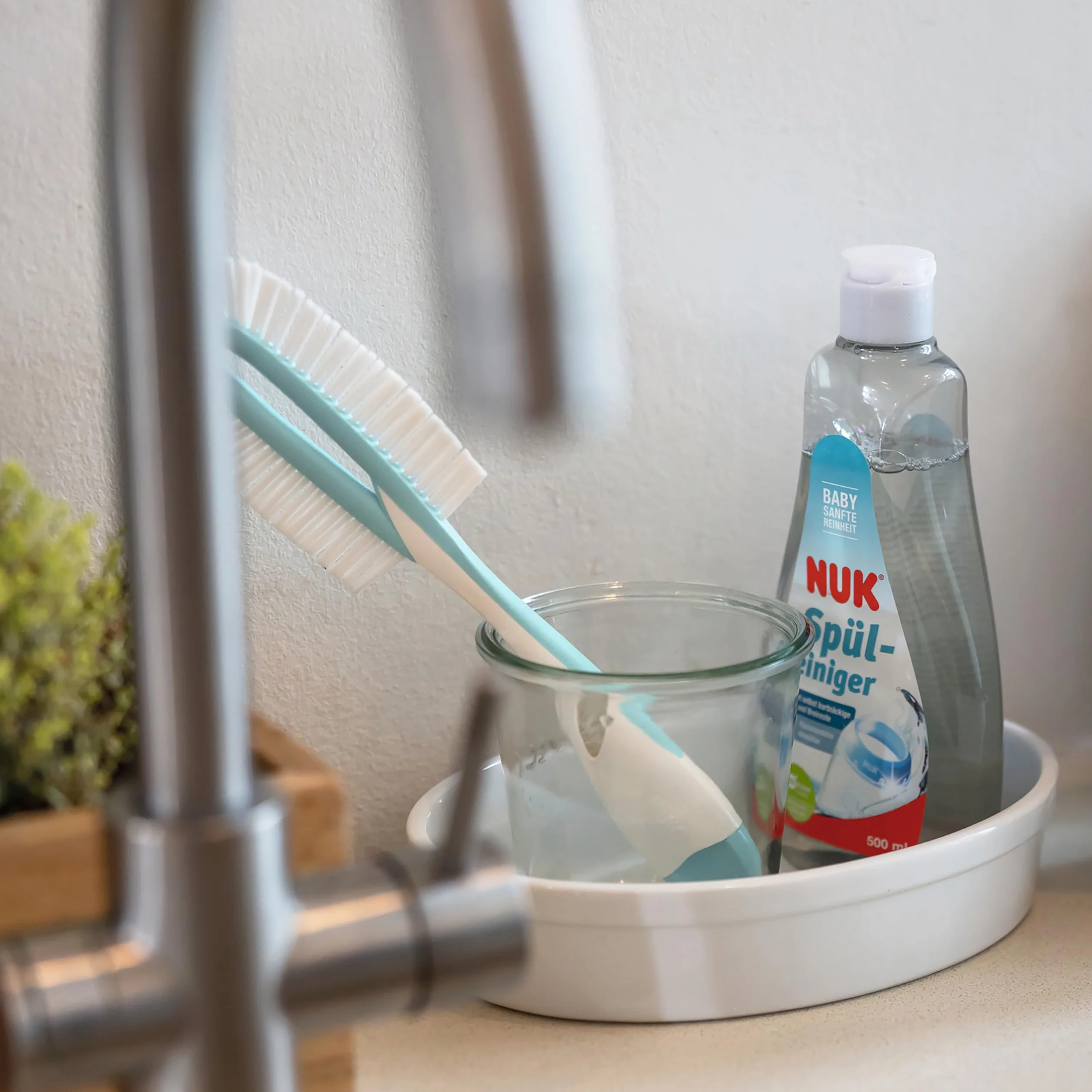 Nuk 10225219 Środek do Mycia Butelek, 3 x 500 ml