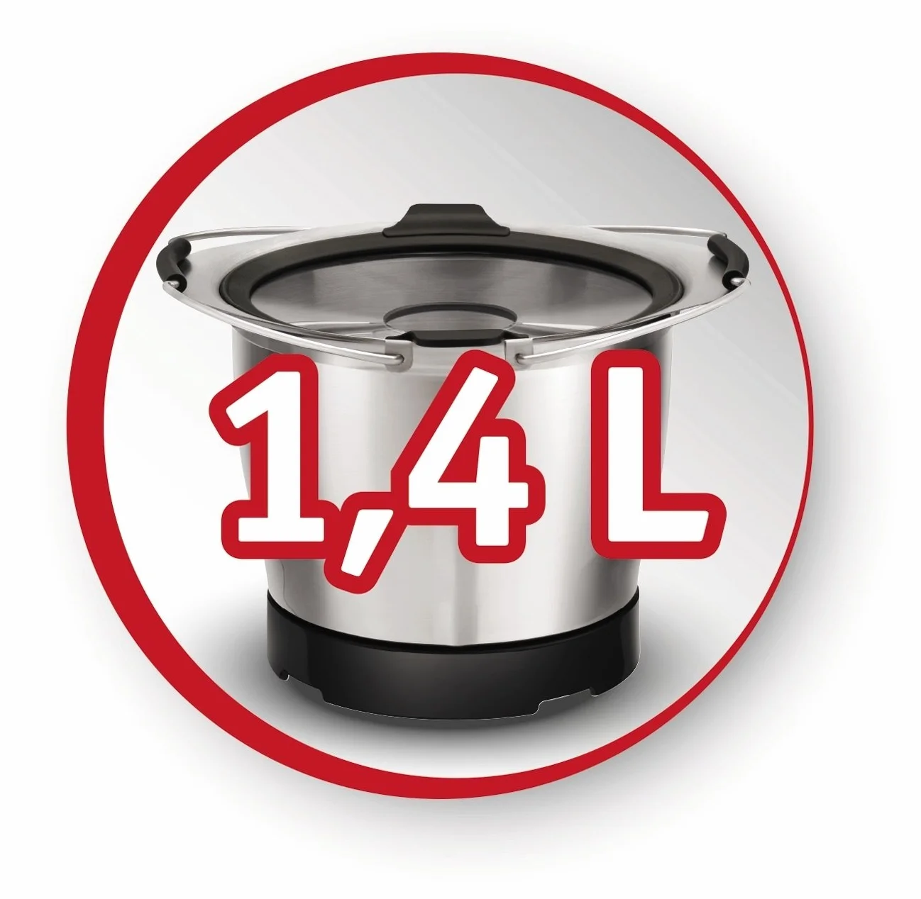 Moulinex XF387E10, stal nierdzewna, 1,4 l