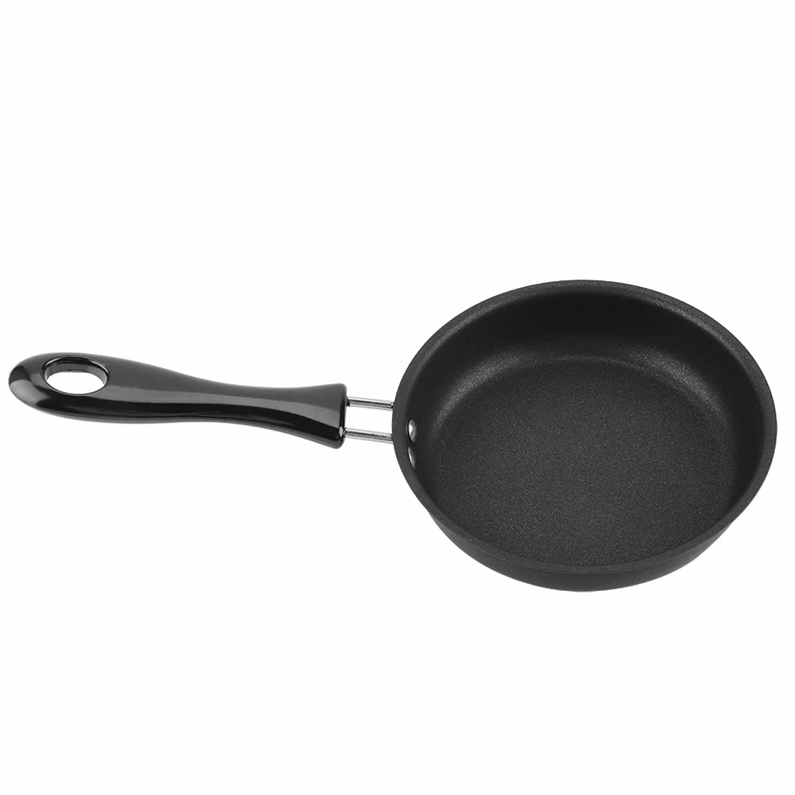 Mini Patelnia na Jedno Jajko, 4,7 "12 Cm Mini Patelnia do Jajek z Uchwytem żaroodporny Nieprzywierający Garnek, Przenośna Patelnia do Gotowania na Kempingu Płyta Indukcyjna