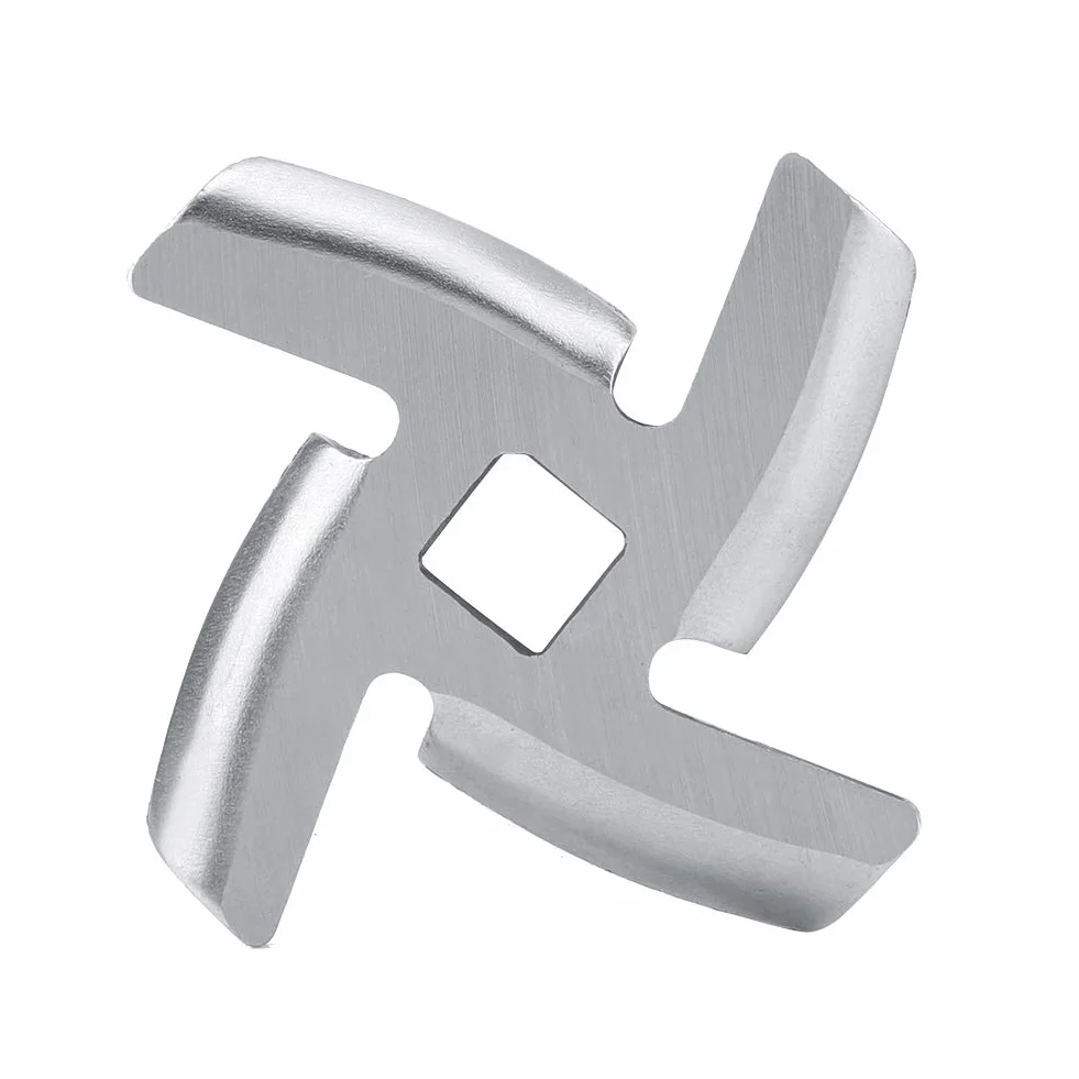 Kruszarka do Mięsa ze Stali Nierdzewnej Mincer Plate Blade Cutter Części do Maszynki do Mielenia Mięsa Clatronic Kreuzmesser Lame Twinzee Nóż Maszyna do Mięsa Silver Crest Couteau (Małe ostrze o długości 46 mm)