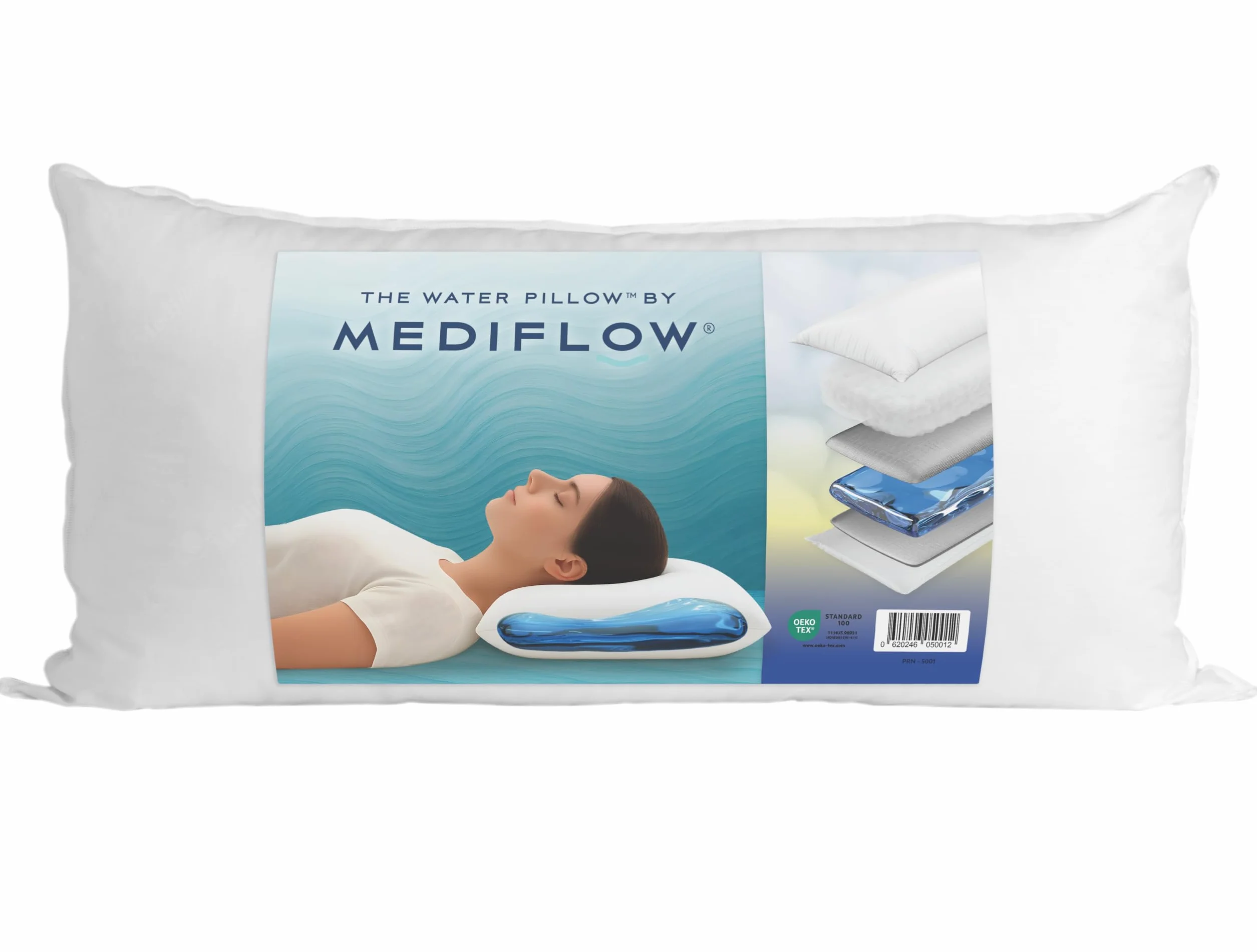 Mediflow 5001 Poduszka 40 x 80 cm Biały Tworzywo Sztuczne