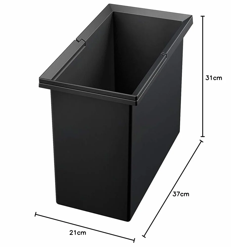 BLANCO Select Wiader 19 Litrów | pasuje do Select II 50/2, 50/3, 60/2, 60/2 Orga i FLEXON II 30/1, 50/2, 50/3, 60/2, 80/3, 90/4 | [37,2x20,9x31,4 cm]