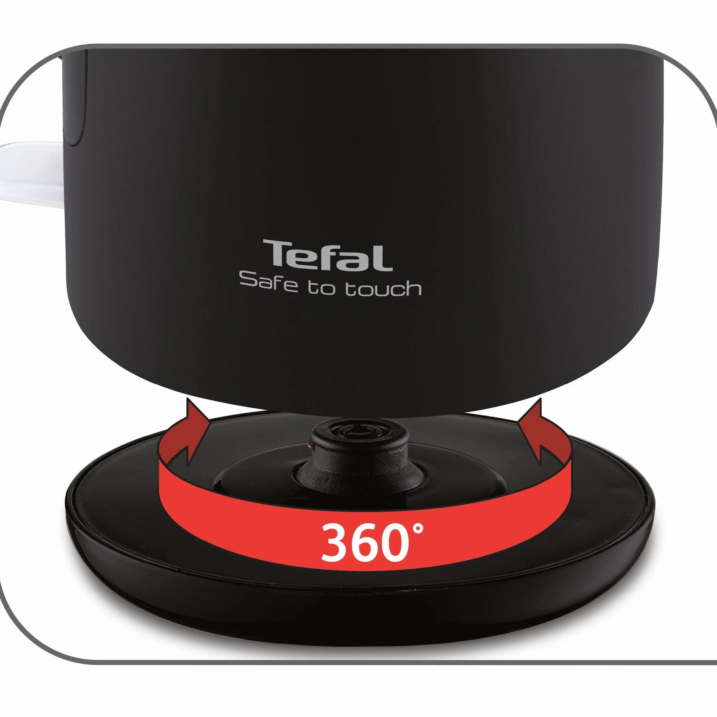 Tefal Safe to Touch KO3718 | podwójne ścianki | 1,5 l | pokrywa pomocnicza | otwór obracany o 360° | czarny