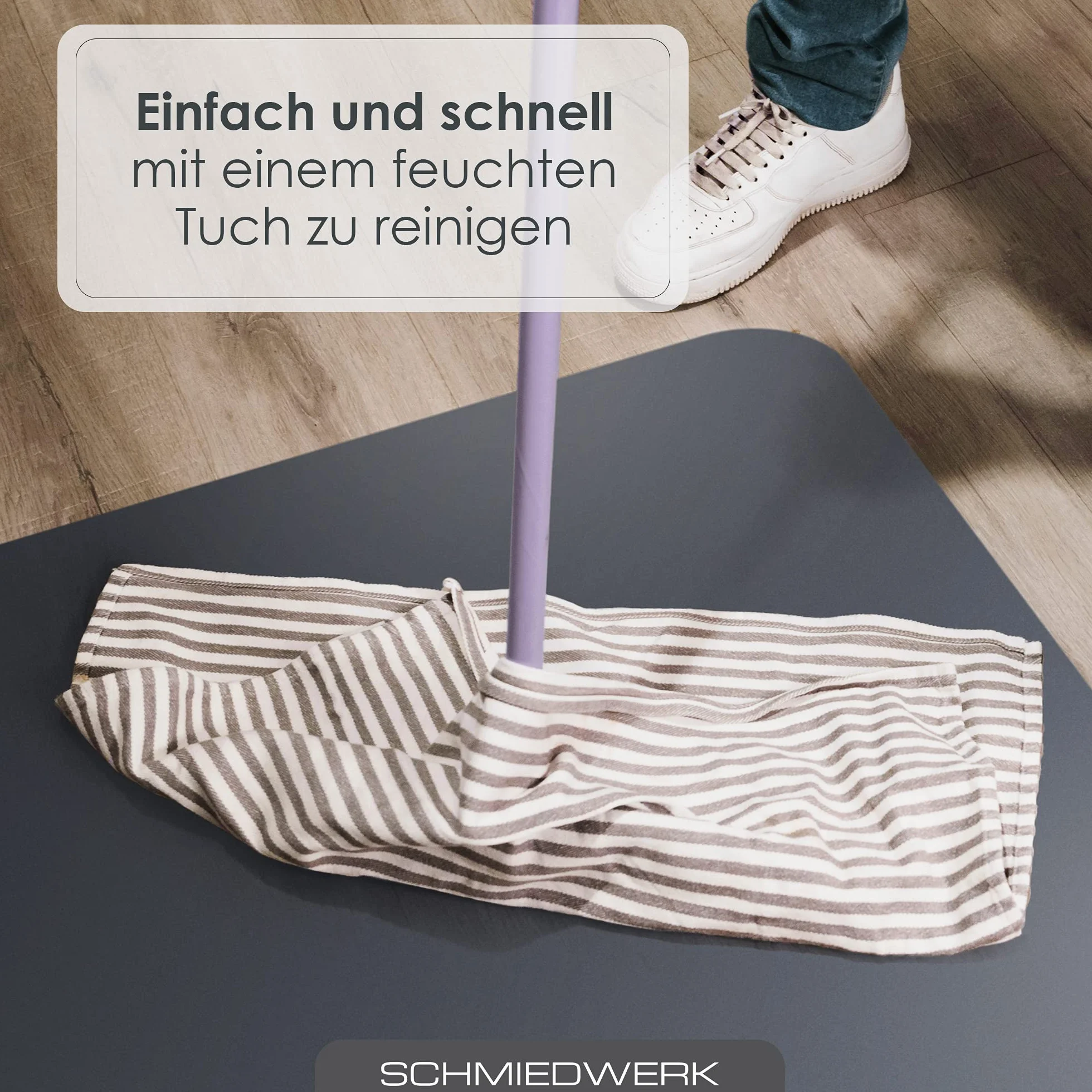 SCHMIEDWERK Mata ochronna na krzesło biurowe 80 x 120 cm antracyt odporna na zarysowania