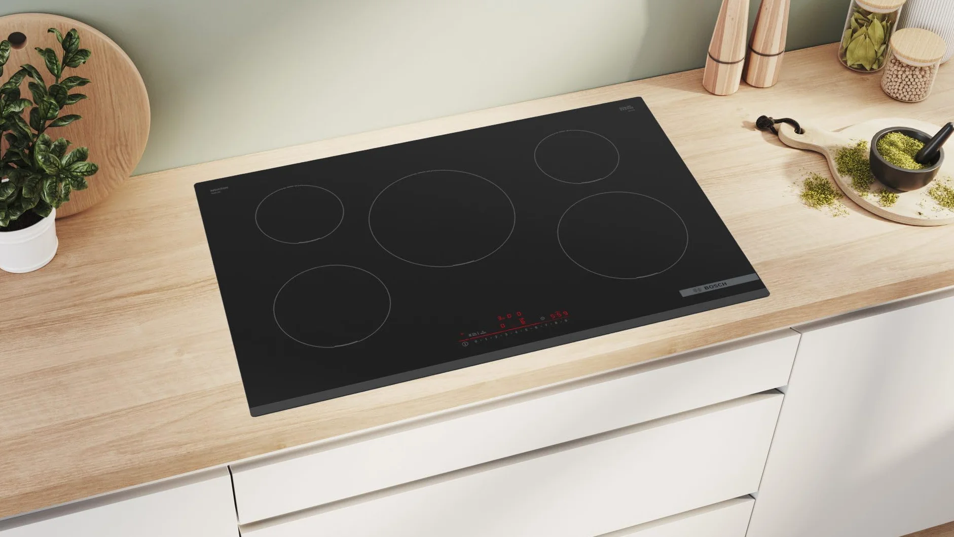 Bosch PIV831HB1E Series 6, płyta indukcyjna, 80 cm, czarna