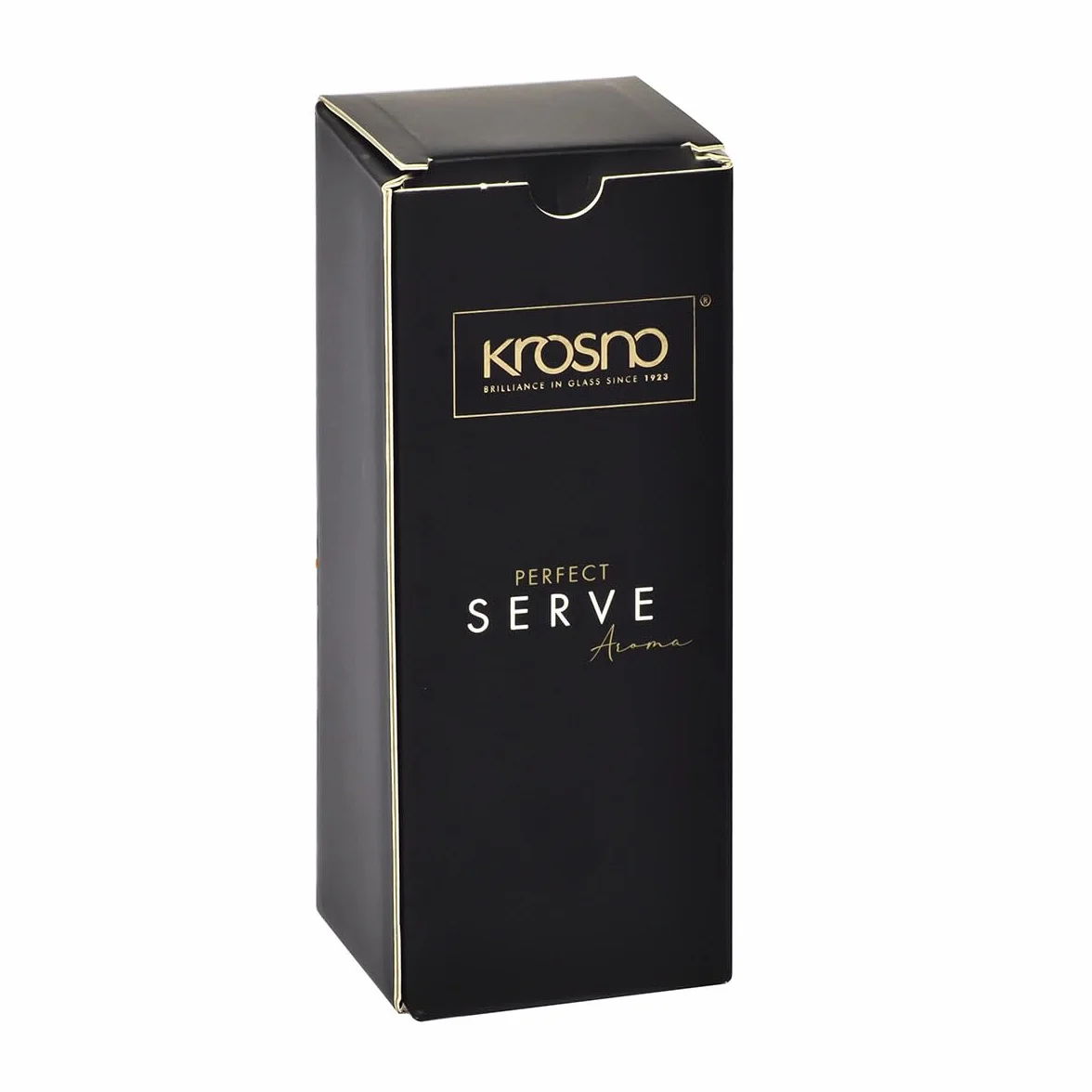 KROSNO | Degustacyjny kieliszek do whisky i szkockiej | Pojemność 110 ml | Kolekcja Perfect Serve Aroma| Produkcja ręczna | Ze szklaną przykrywką | Bezołowiowe szkło kryształowe | Mycie ręczne