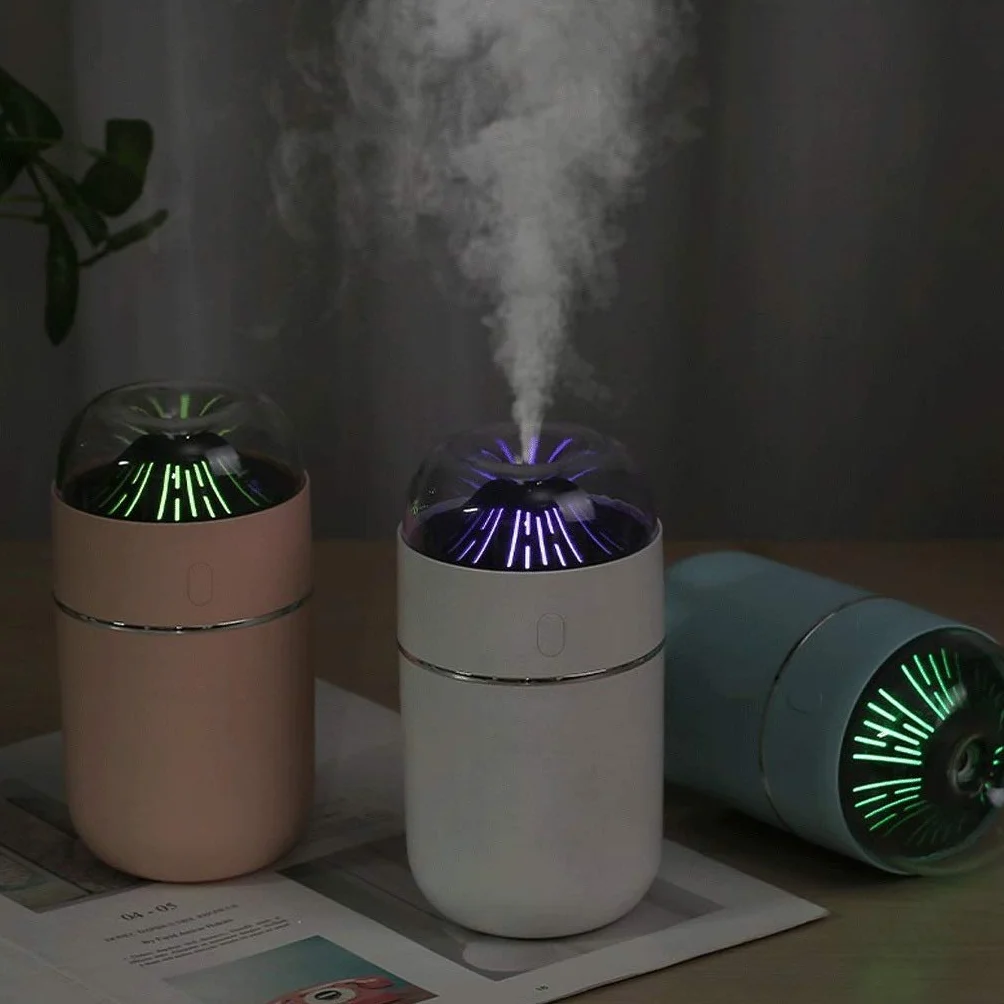 Nawilżacz Przenośny mini nawilżacz USB, 320 ml ultradźwiękowy stacja zimnej mgły osobisty nawilżacz powietrza, spray wody, cichy, automatyczne wyłączanie, regulowany tryb natrysku, odpowiedni do podróży i rodziny nas