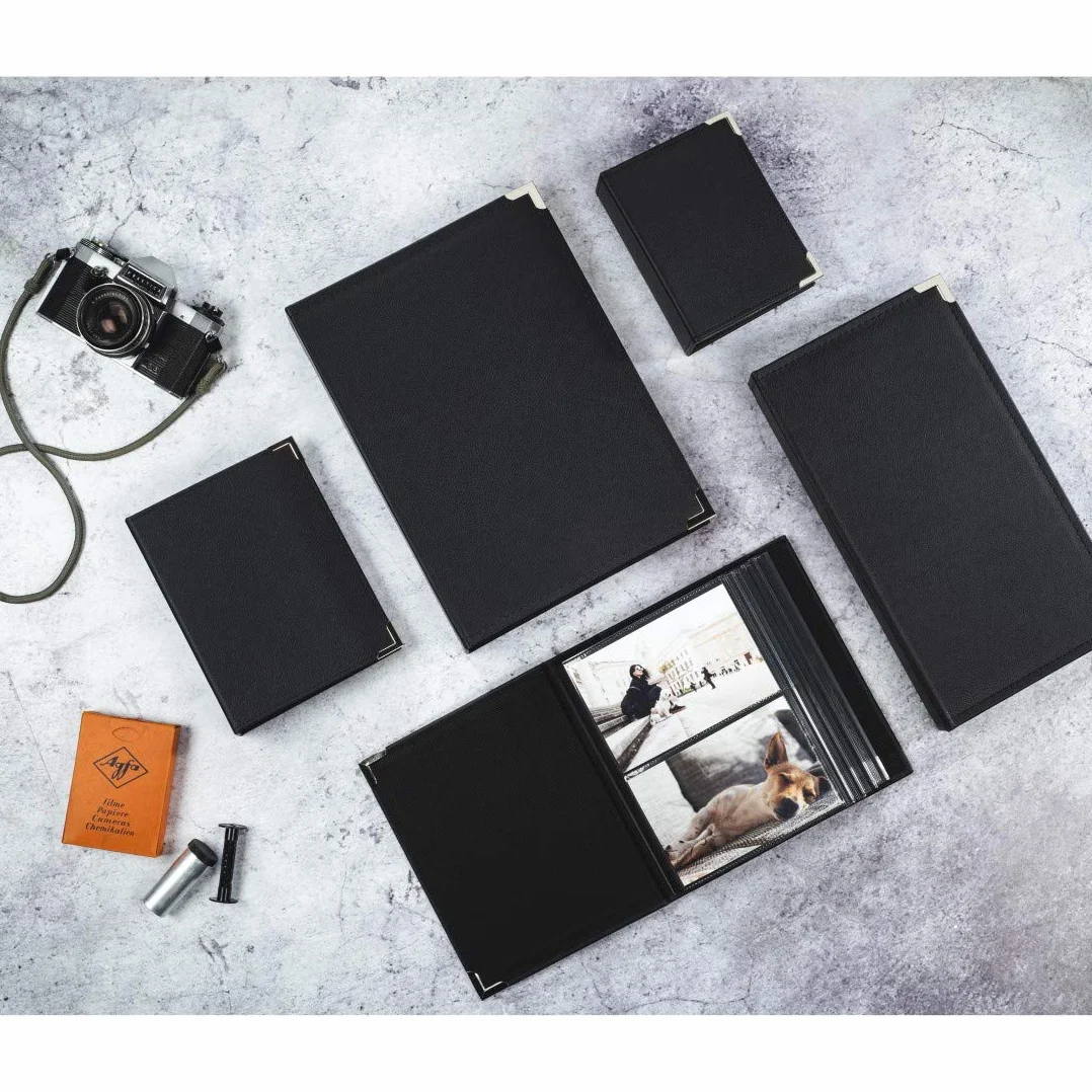Hama Album do wkładania "New York City" (album fotograficzny na 100 zdjęć w formacie 10 x 15, czarne strony wewnętrzne, 3 kieszenie na każdej stronie), Czarny