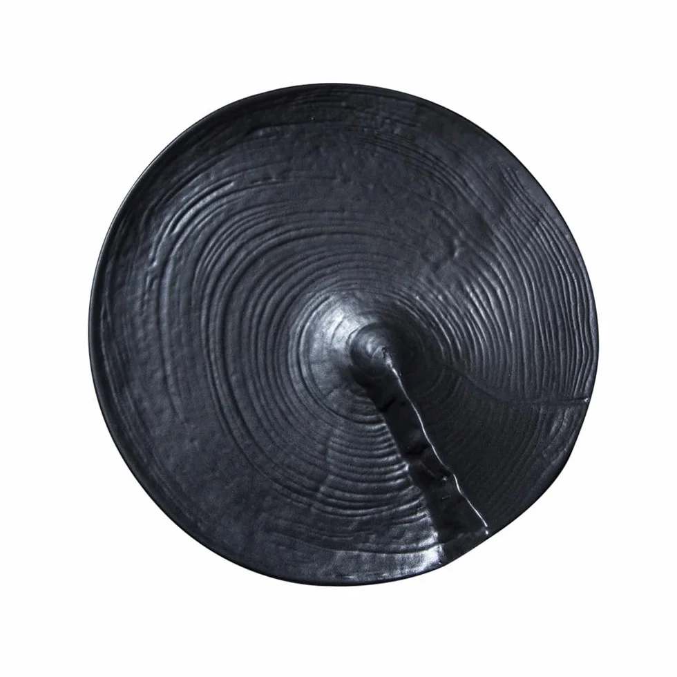 Talerze obiadowe, Japoński ceramiczny talerz obiadowy do steków, zastawy stołowej dla hoteli i restauracji Zestaw obiadowy(Black)