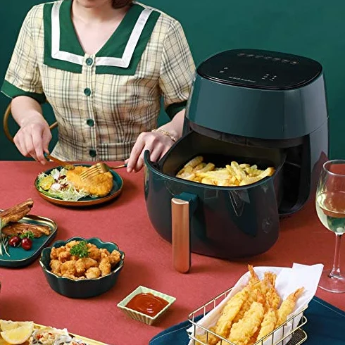 4L wielofunkcyjna frytkownica powietrzna, kurczak, beztłuszczowa frytkownica powietrzna, kuchenka do pizzy, elektryczna frytkownica powietrzna, Dzień Pamięci Safehappy
