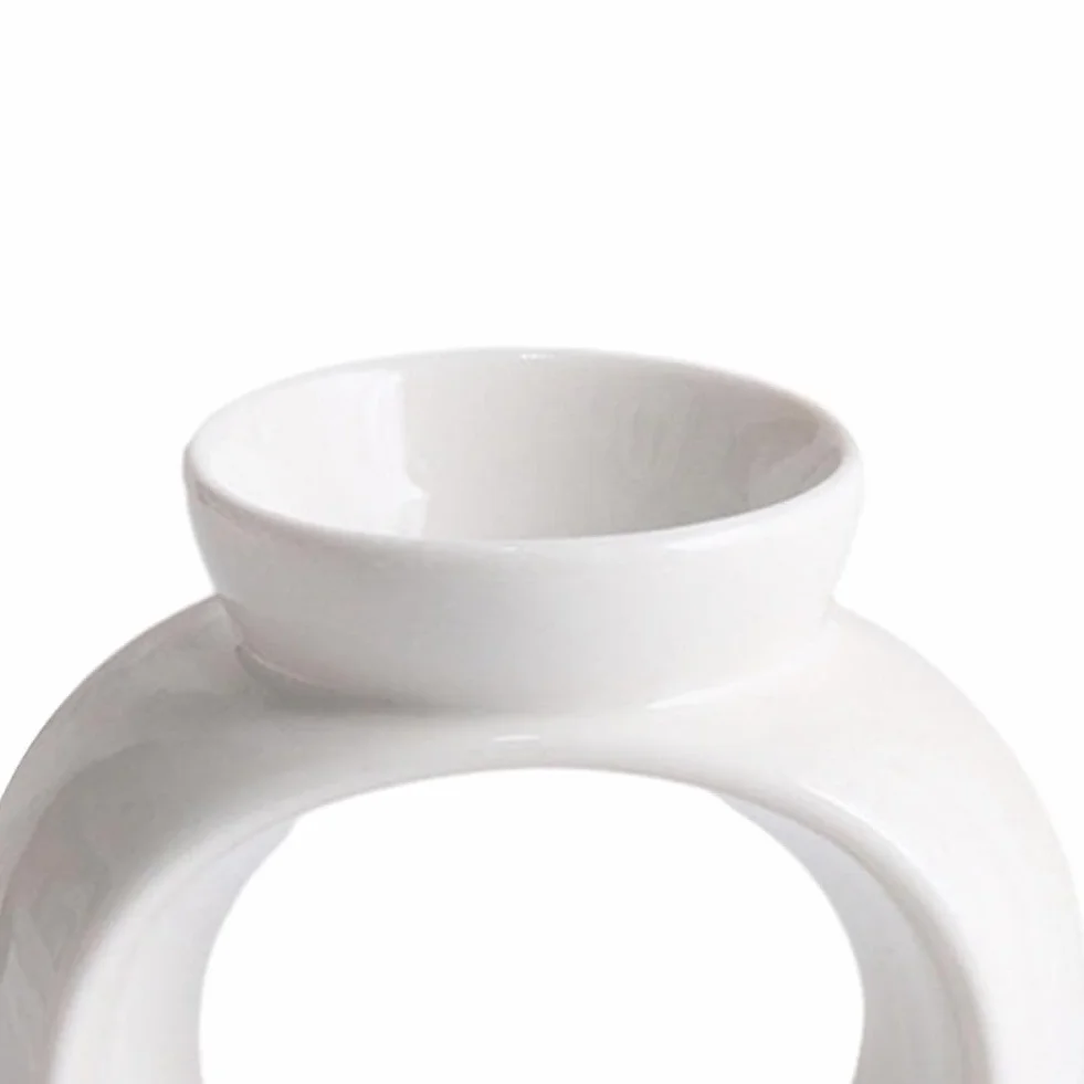 Kominek na Olejki Eteryczne, Nowoczesny, Porcelanowy Kominek Zapachowy na Patio