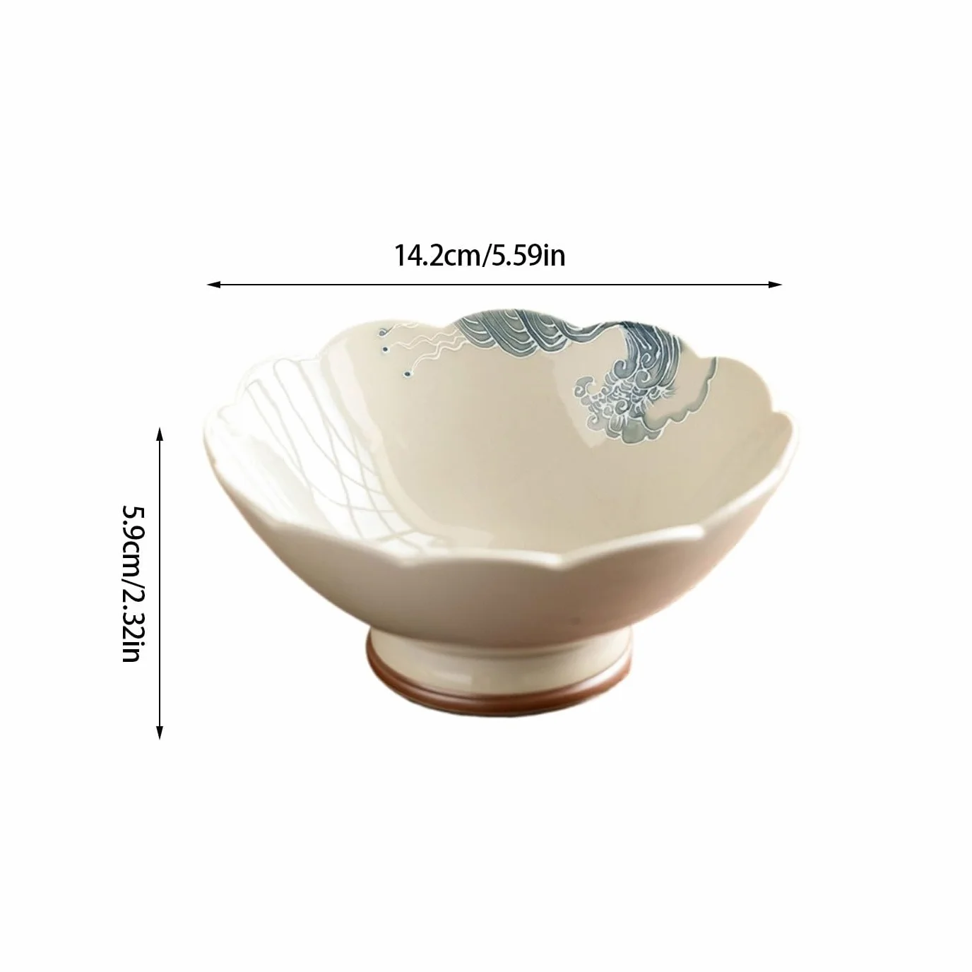 Talerz na owoce, kosz na owoce, taca na warzywa, ręcznie malowany talerz na owoce, ceramiczna taca, akcesoria do zestawu do herbaty, kwiatowa salaterka, talerz na owoce, miska na owoce