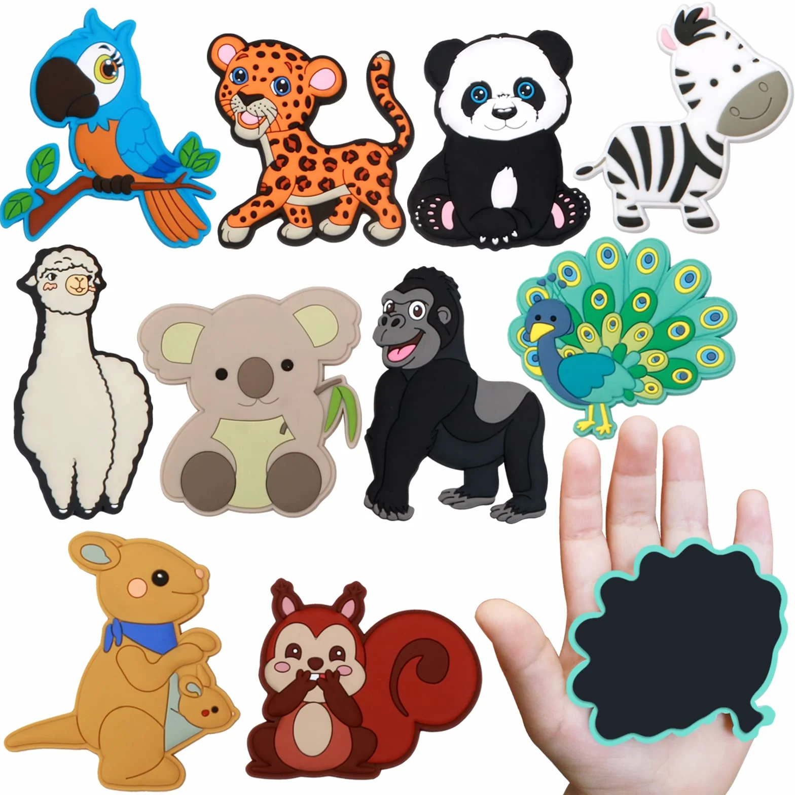 Fridge Magnet for Toddlers 1-3, Full Back Magnetic Rubber Cute Animals Refrigerator Magnets for Kids Magnets for Fridge Toddler Magnets for Refrigerator Baby Educational Learning Toy Children Gift