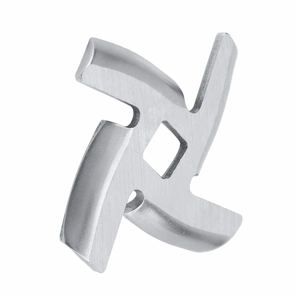 Kruszarka do Mięsa ze Stali Nierdzewnej Mincer Plate Blade Cutter Części do Maszynki do Mielenia Mięsa Clatronic Kreuzmesser Lame Twinzee Nóż Maszyna do Mięsa Silver Crest Couteau (Małe ostrze o długości 46 mm)