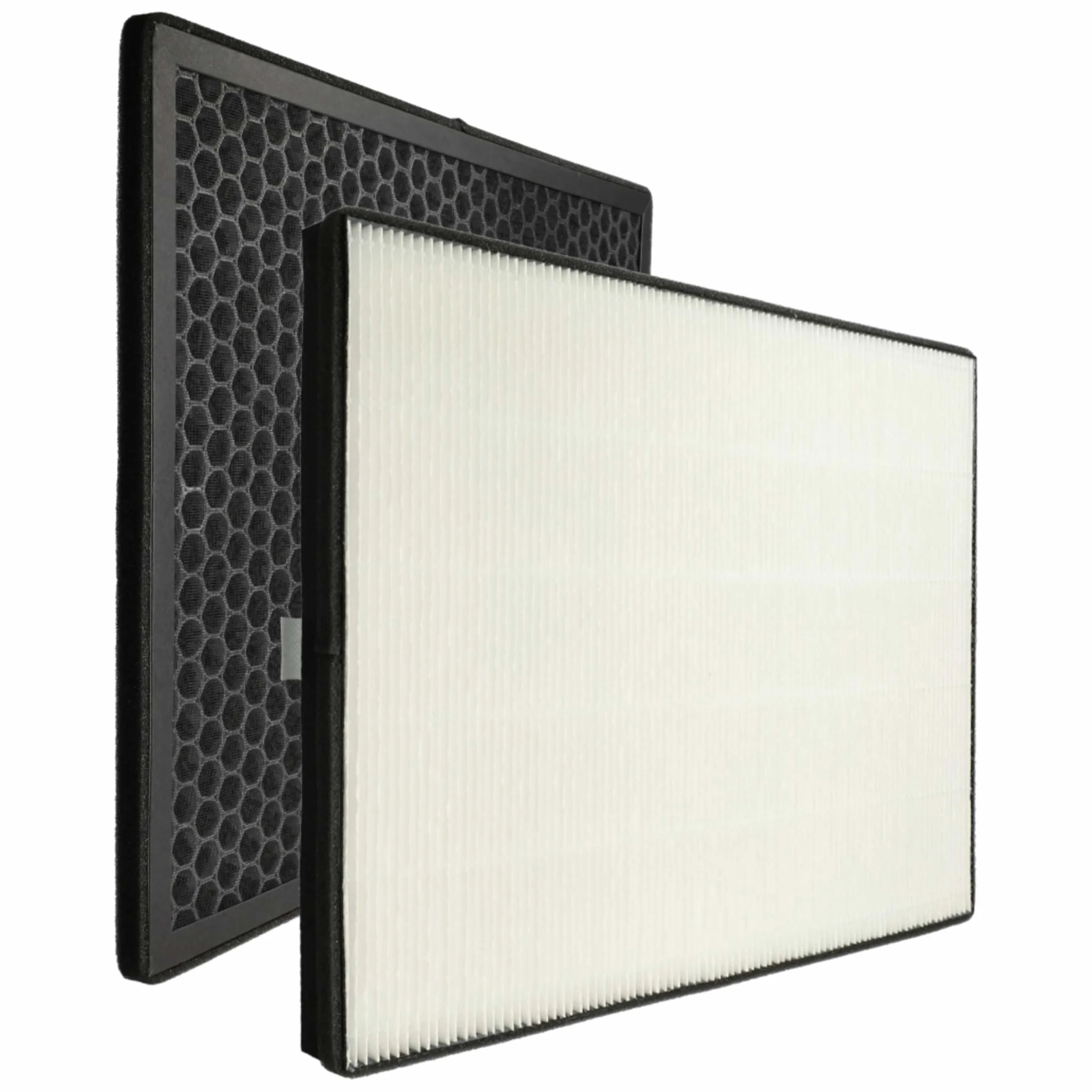vhbw Zestaw filtrów (2 sztuki) kompatybilny z Philips AC1214, AC1215, AC1217, AC1214/10 oczyszczacz powietrza - filtr z węglem aktywnym, filtr HEPA