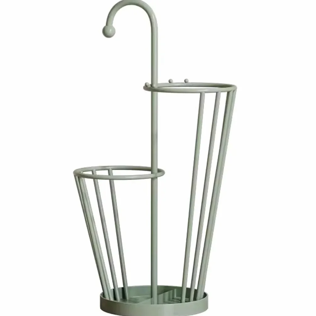 Parasol, Korytarz kreatywny żelazny kosz na parasole, wiadro na parasole łatwa instalacja, prezent urodzinowy(Green)