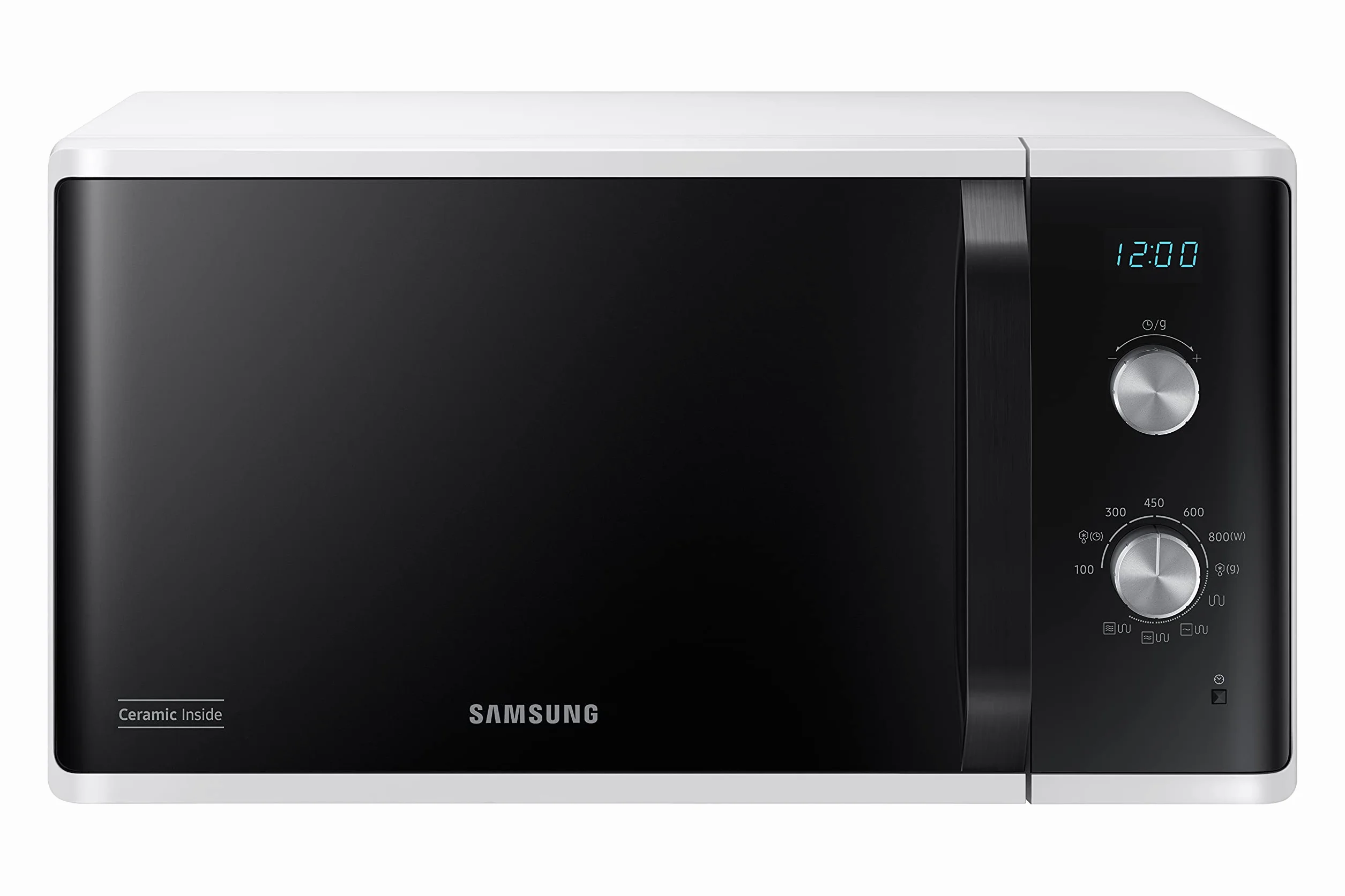 Samsung Microonde MG23K3614AW kuchenka mikrofalowa, 23 litry, 800 W, grill 1100 W, biały