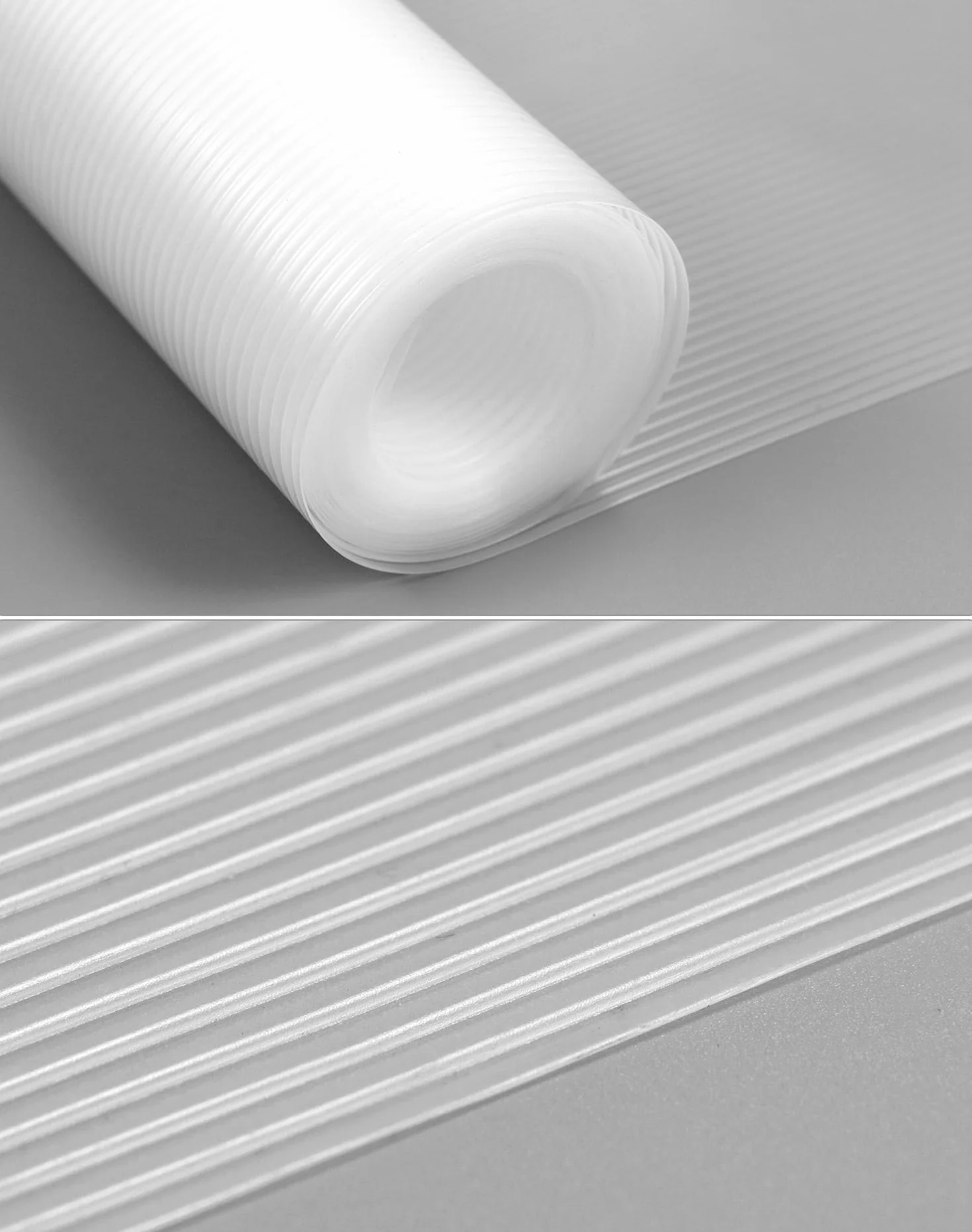 QWORK® Mata do szuflady, szuflada kuchenna z matą antypoślizgową, wkładki do szuflad, 60 x 500 cm, przezroczysta