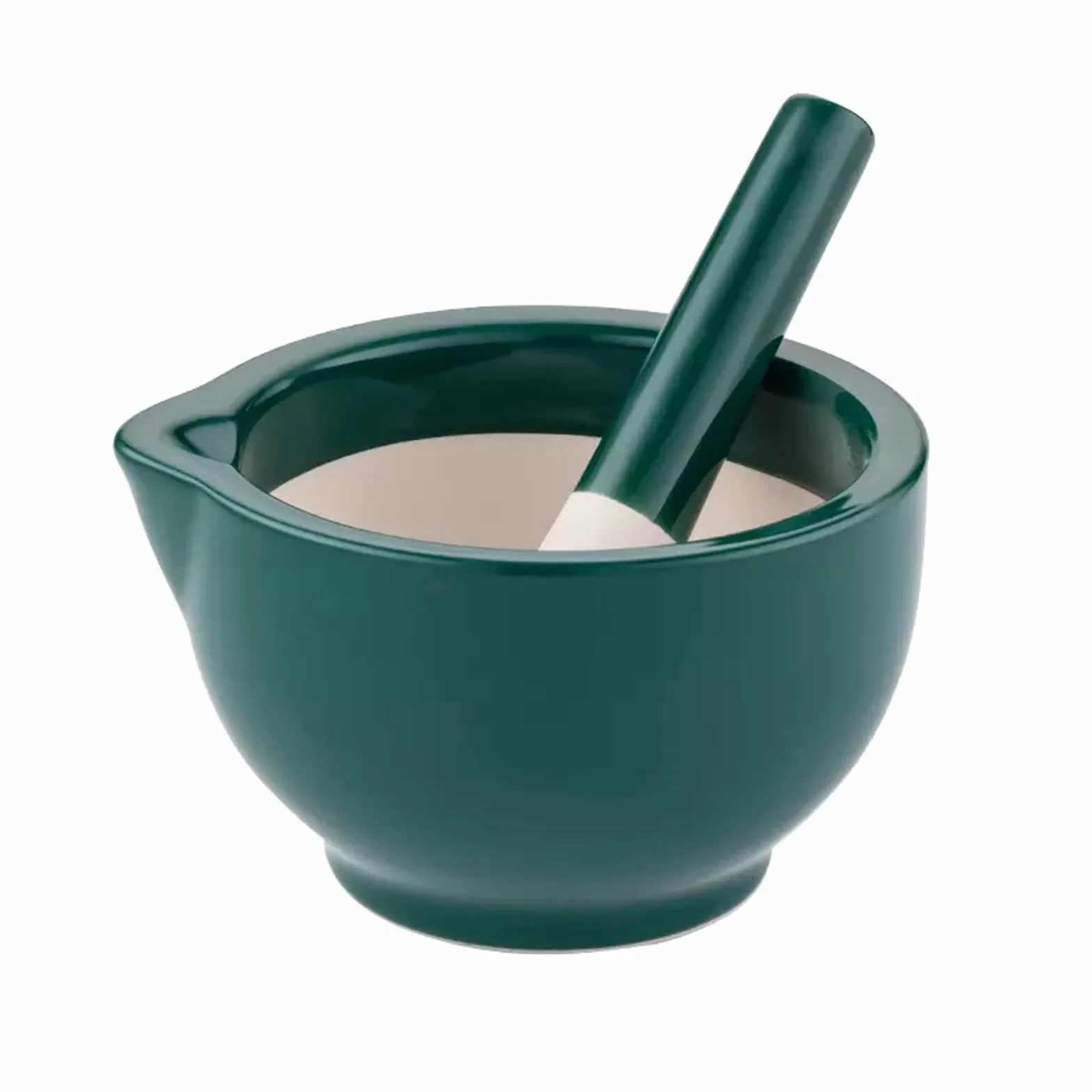Miska Porcelanowy moździerz i tłuczek, ciemnozielony moździerz i tłuczek młynek do ziół przypraw kruszarka do pigułek mieszanka kuchenna Miska na przyprawy (duża)
