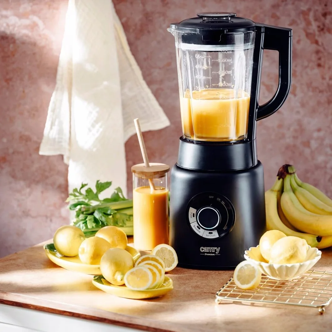 Camry CR 4089 Blender kielichowy 2000W 1,7L czarny, tytanowe ostrza, funkcje pulsacyjne