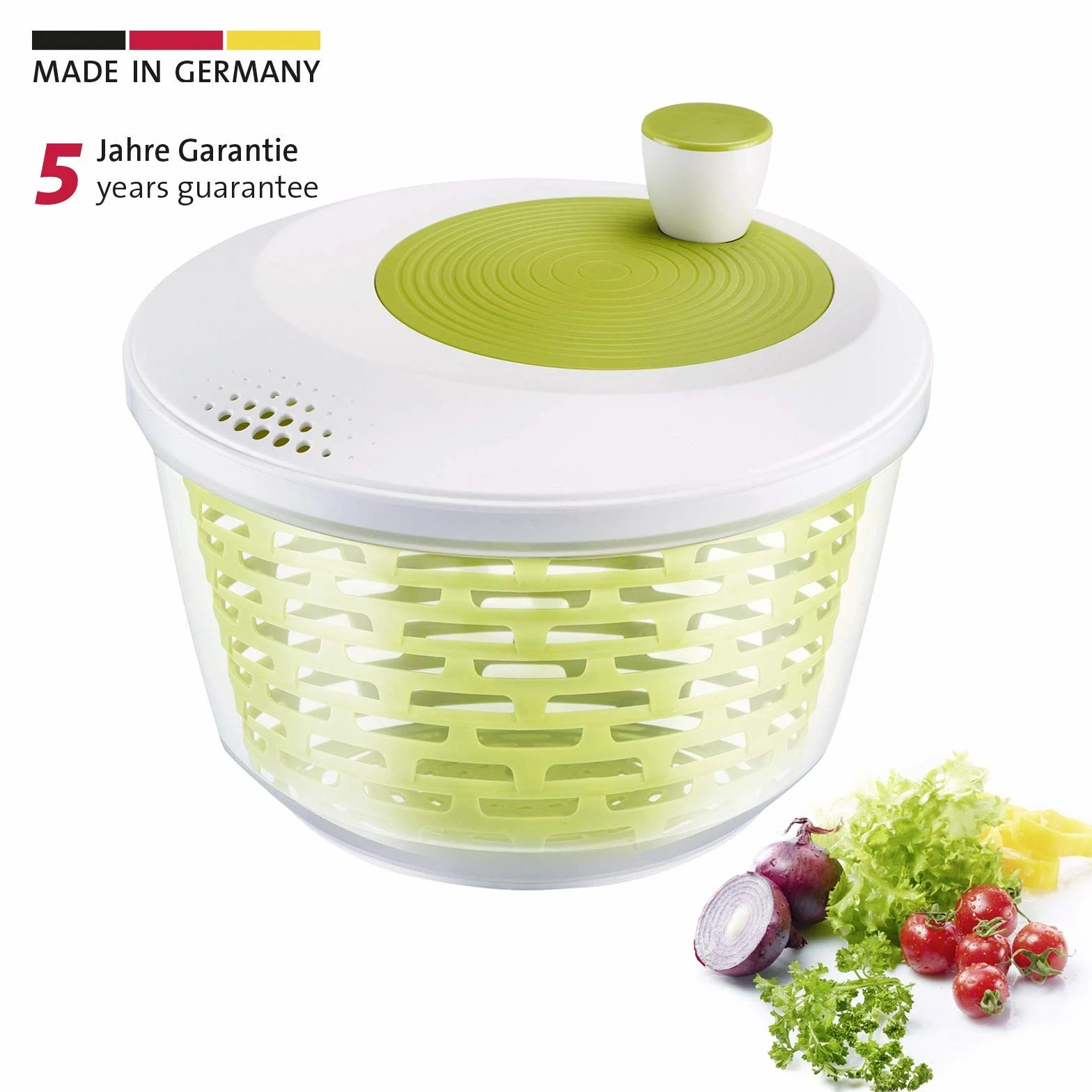 Westmark Spinderella Wirówka do Sałaty, Biały/Zielony, 4,4 l