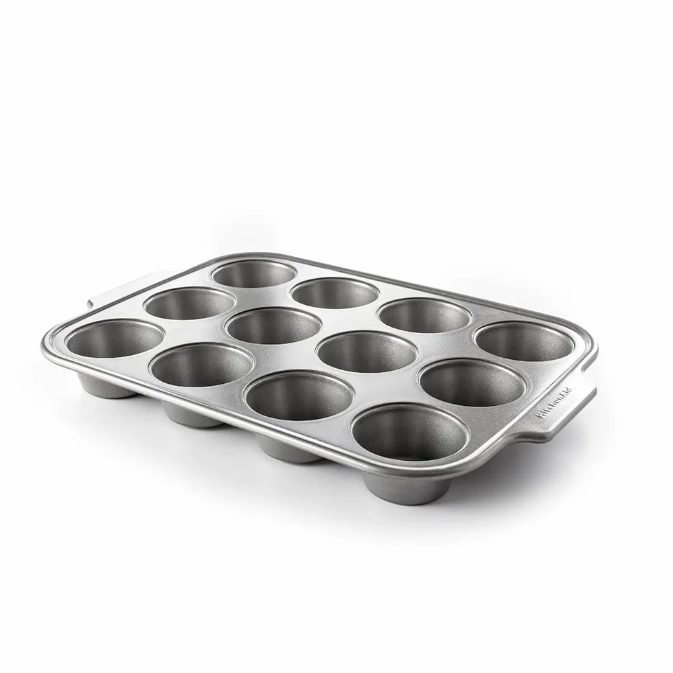 KitchenAid Aluminized Steel 5-częściowy zestaw foremek do pieczenia, powłoka nieprzywierająca bez PFAS, nadaje się do piekarnika, mycia w zmywarce, kolor szary