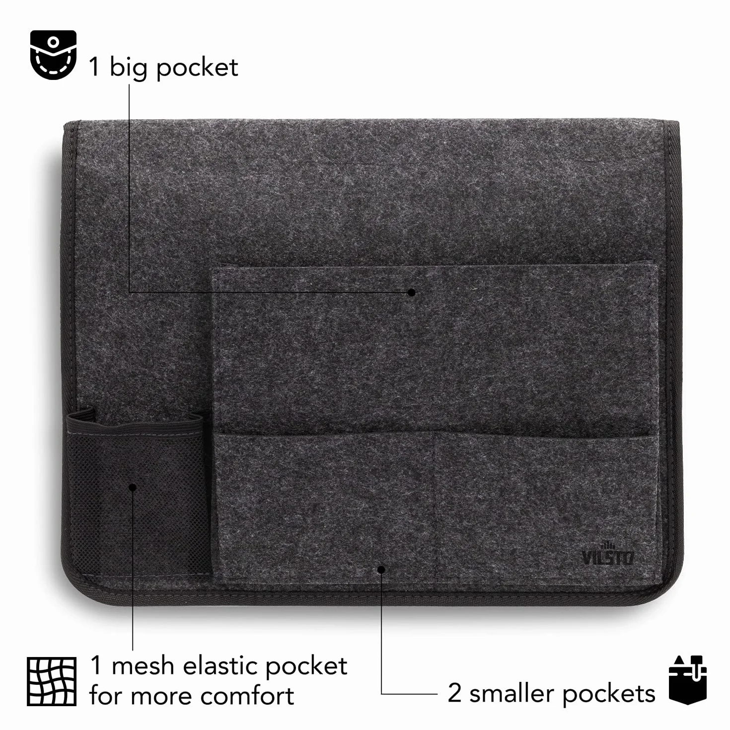 Filcowy organizer do przechowywania przy łóżku, organizer na łóżko piętrowe, organizer wiszący, organizer przy łóżku, uchwyt na pilot, uchwyt na czasopisma, uchwyt na tablet do łóżka, pokrowiec