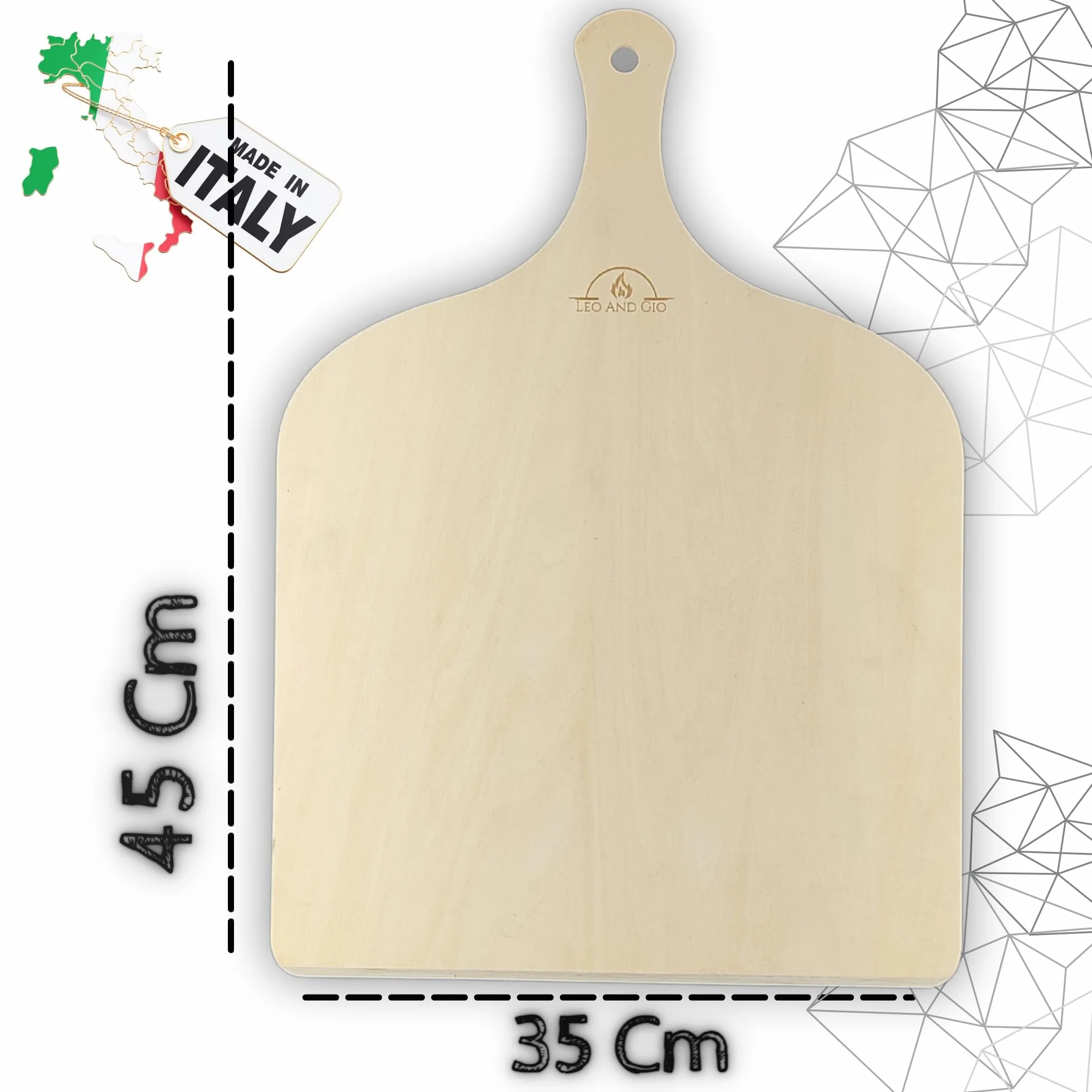 Łopatka do pizzy do kamienia do pizzy, łopatka do pizzy, 25 cm, drewniana łopatka do pizzy, łopatka do piekarnika i grilla, do łopatki do pizzy, akcesoria do kuchni, deska do krojenia