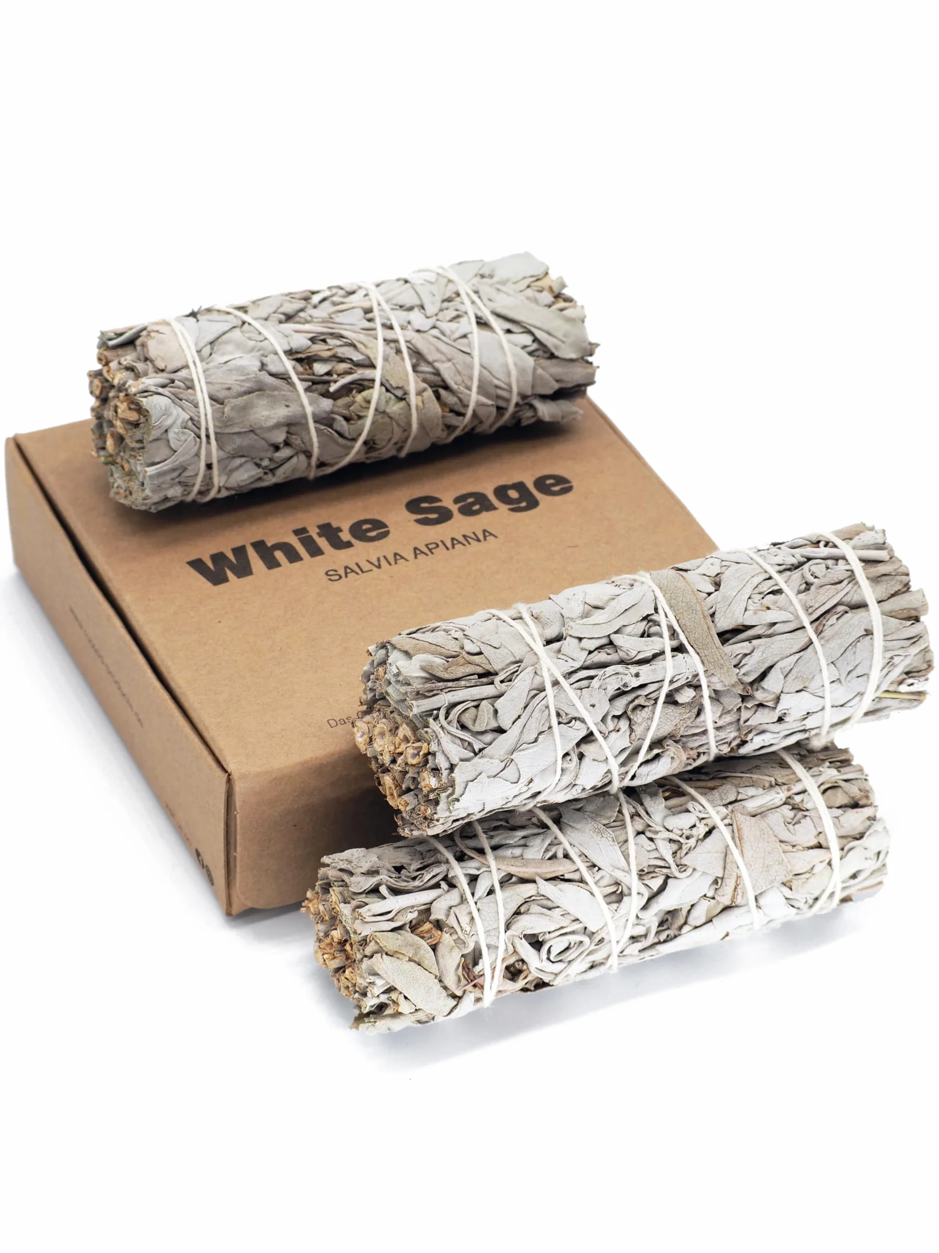 rooted.® | Oryginał | Biała szałwia | 3 pęczki kalifornijskiej szałwii | Premium Smudge Sticks | Indiańska szałwia do okadzania | 100% kontrolowane i zrównoważone zbiory