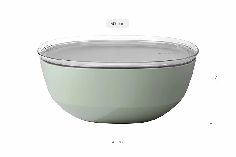 Mepal Silueta 5000 ml miska do podawania Nordic Sage