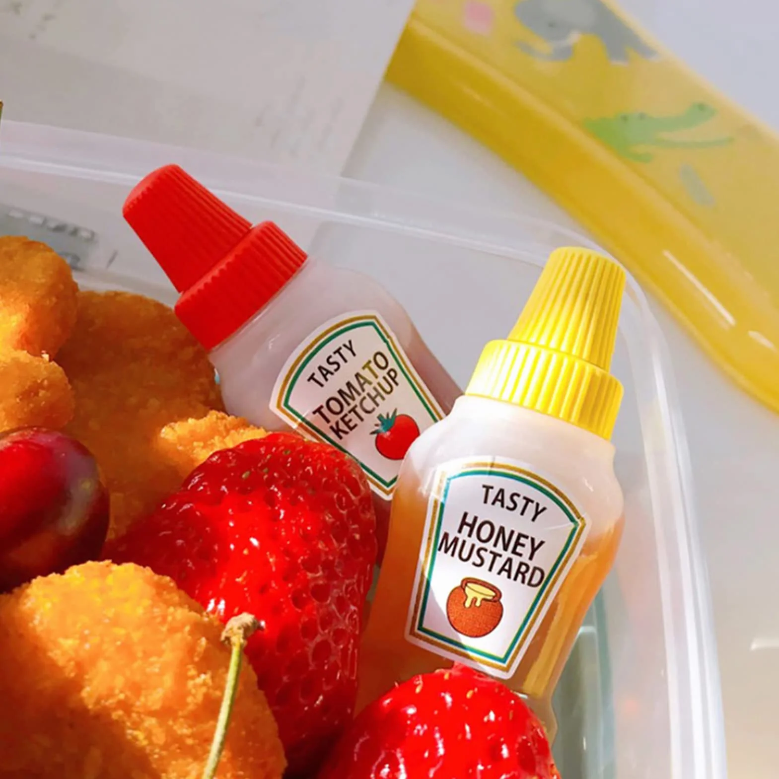 2 butelki do keczupu pomidorowego 25 ml wyciskane butelki sos puste butelki do wyciskania wielokrotnego nape?niania ketchup miód pojemniki sa?atk? butelki przeno?ne s?oiki sos pude?ko