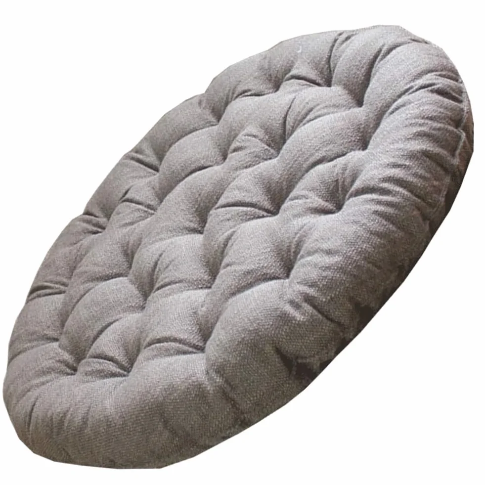 Okrągłe siedzisko s 55 x 55 cm do krzeseł ogrodowych, dwustronny design, miękkie i stołowe, całoroczne, do salonu, patio lub samochodu