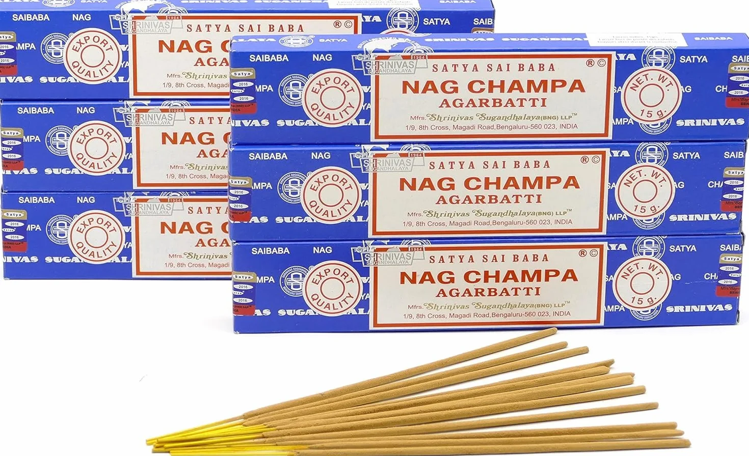 NAG CHAMPA Kije motywacyjne [6 sztuk]