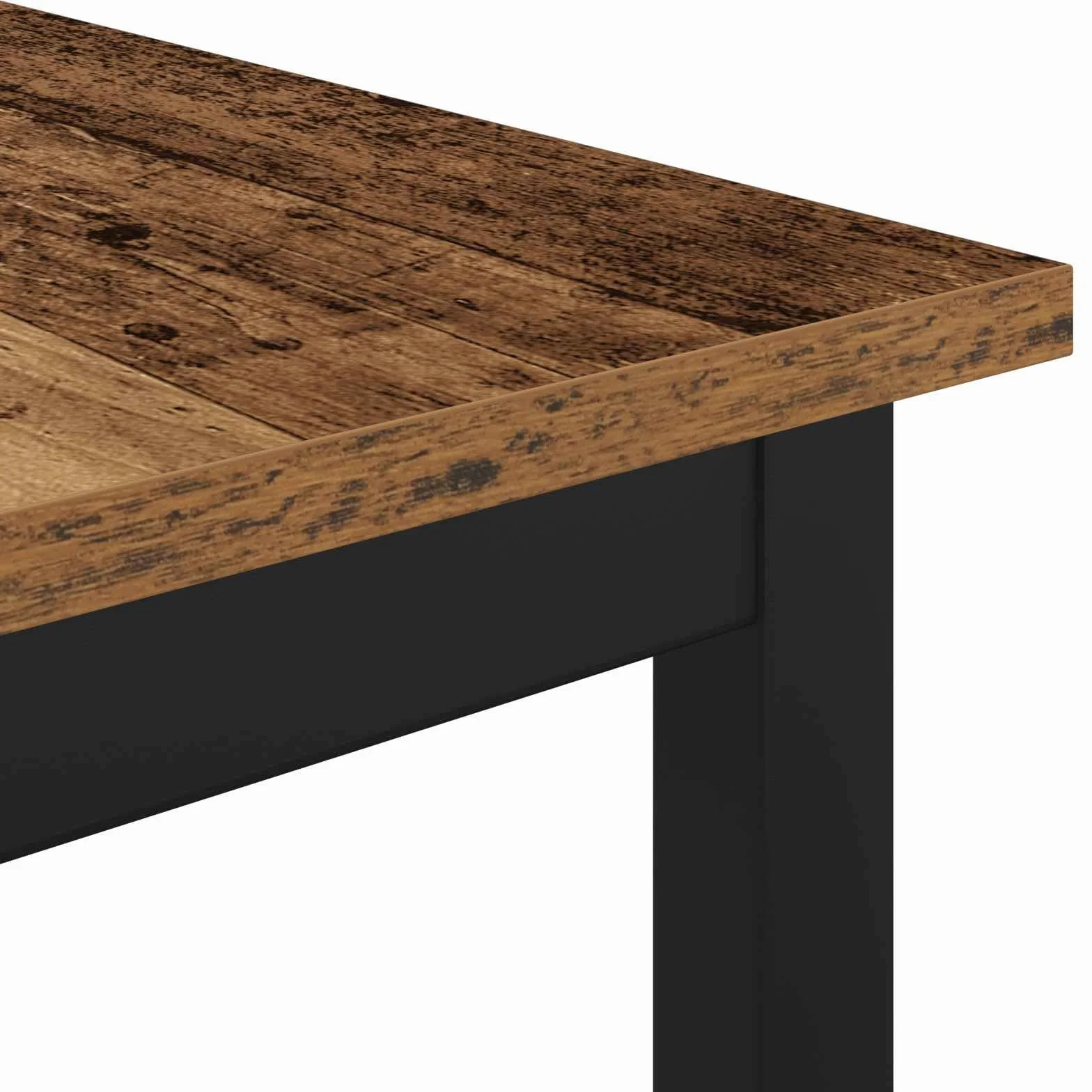Stół do jadalni 150 x 78 x 75 cm, metalowa rama z płyty drewnopochodnej, stabilny stół kuchenny do jadalni i salonu, idealny do posiłków, śniadania, kolacji, rodziny i gości