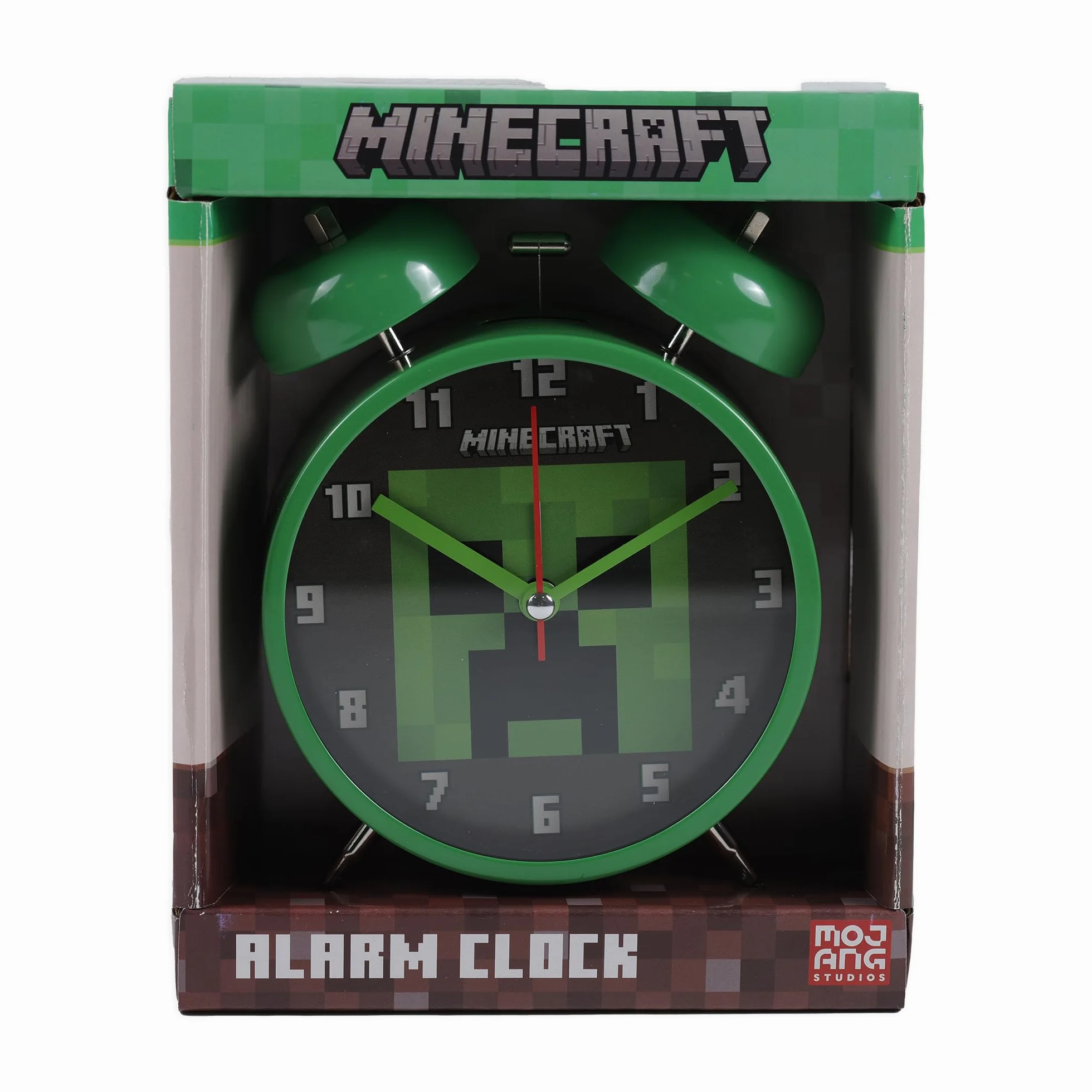 Accutime Minecraft Kids Creeper Twin Bell budzik