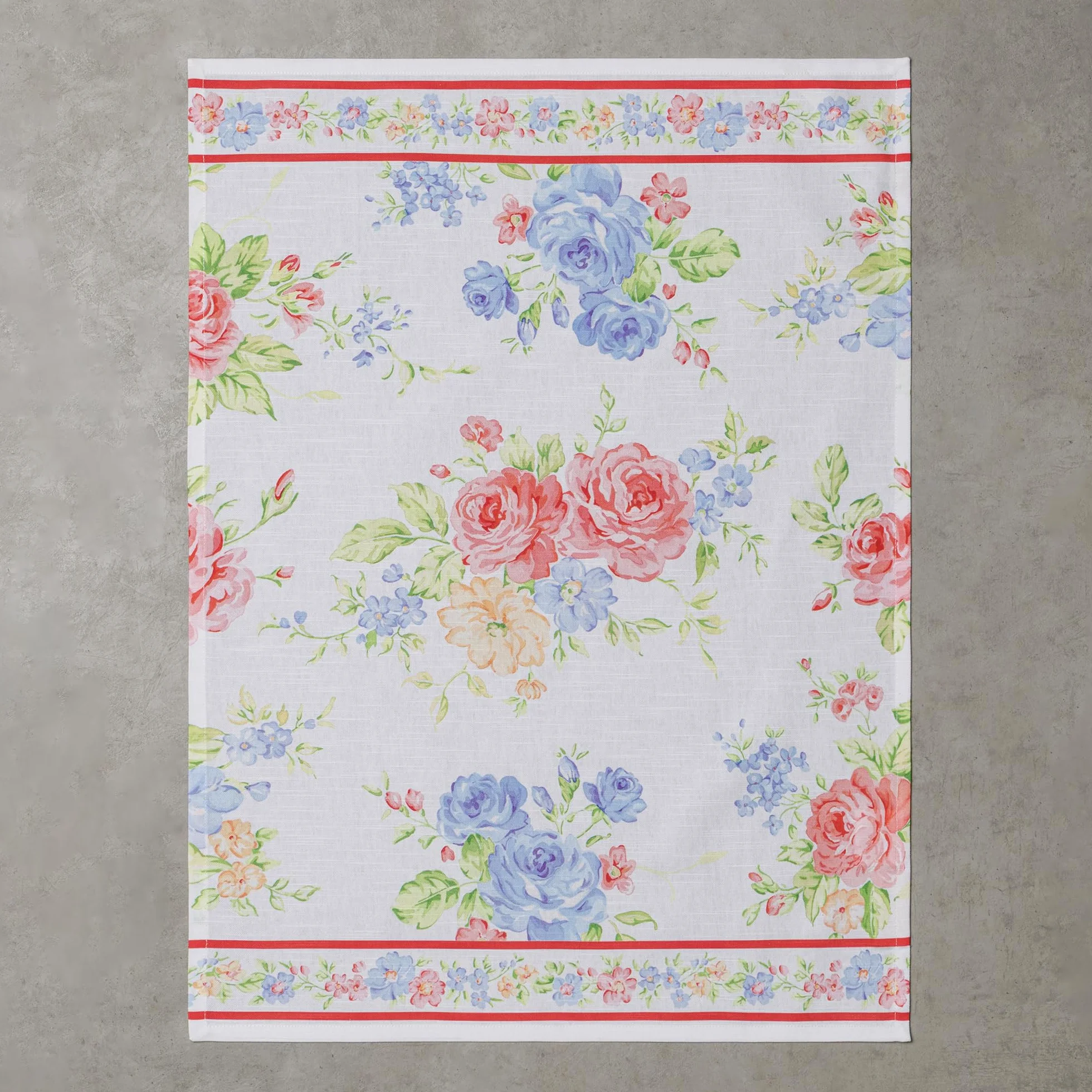 Maison d' Hermine Vintage Floral 100% bawełna, zestaw 3 uniwersalnych ręczników kuchennych, miękkie, chłonne ściereczki do naczyń, ręczniki barowe, wiosna/lato (50 cm x 70 cm)