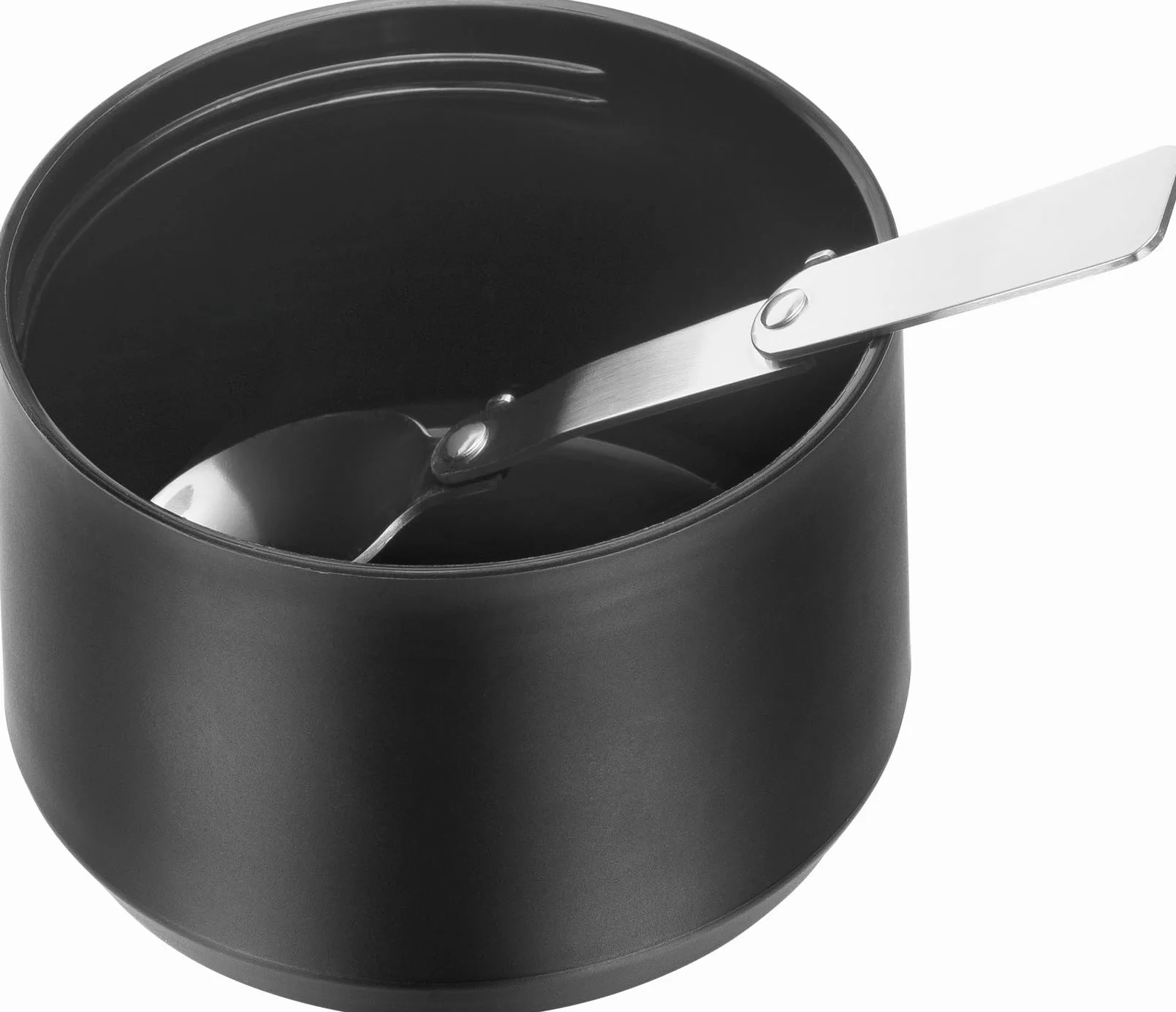 Zwilling Thermo Speisebehälter, Integrierte Schüssel, Doppelwandisolierung, Inklusive Löffel, 700 ml, Höhe: 17 cm, Schwarz