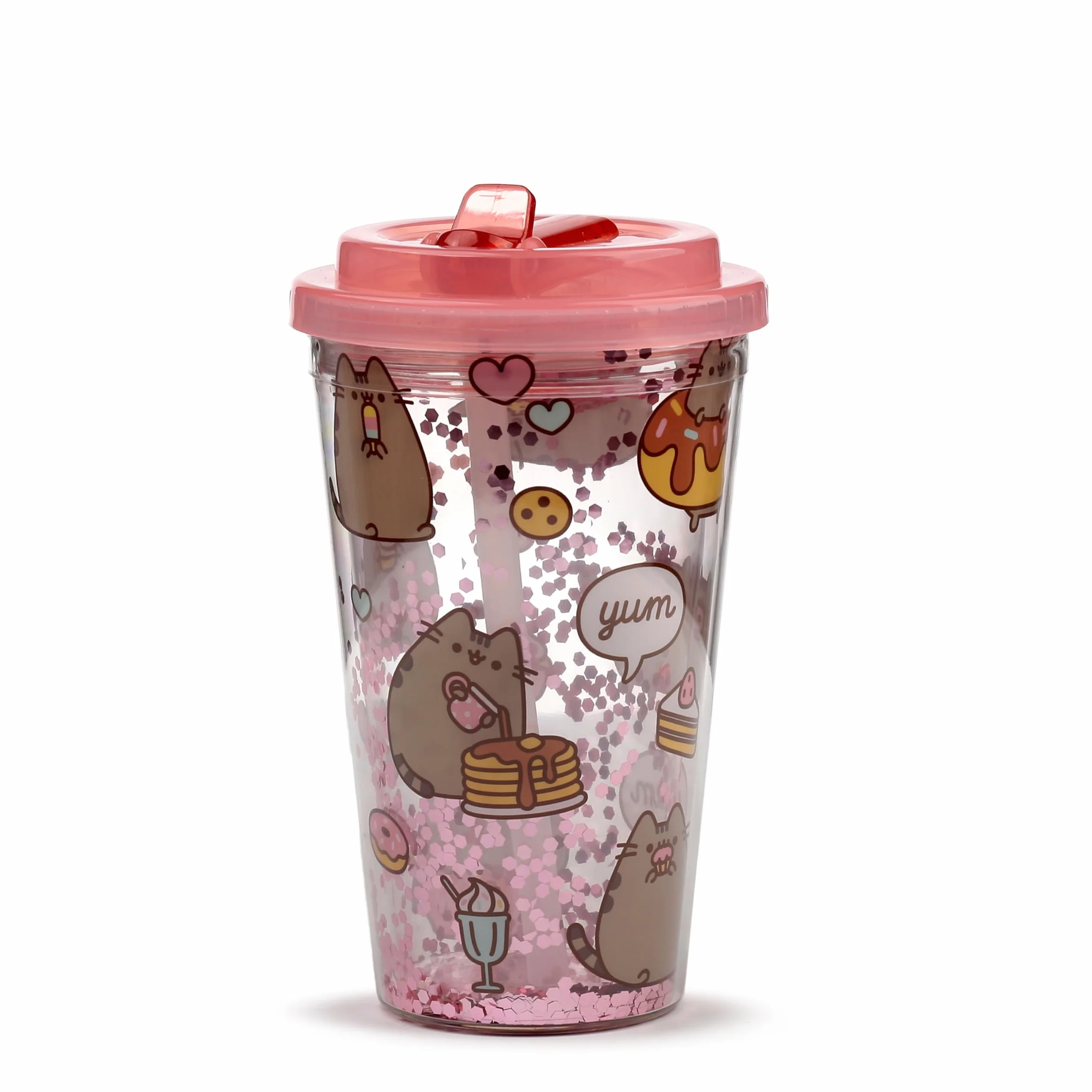 Puckator - Nietłukąca się szklanka ze słomką – smakosze - Pusheen the Cat