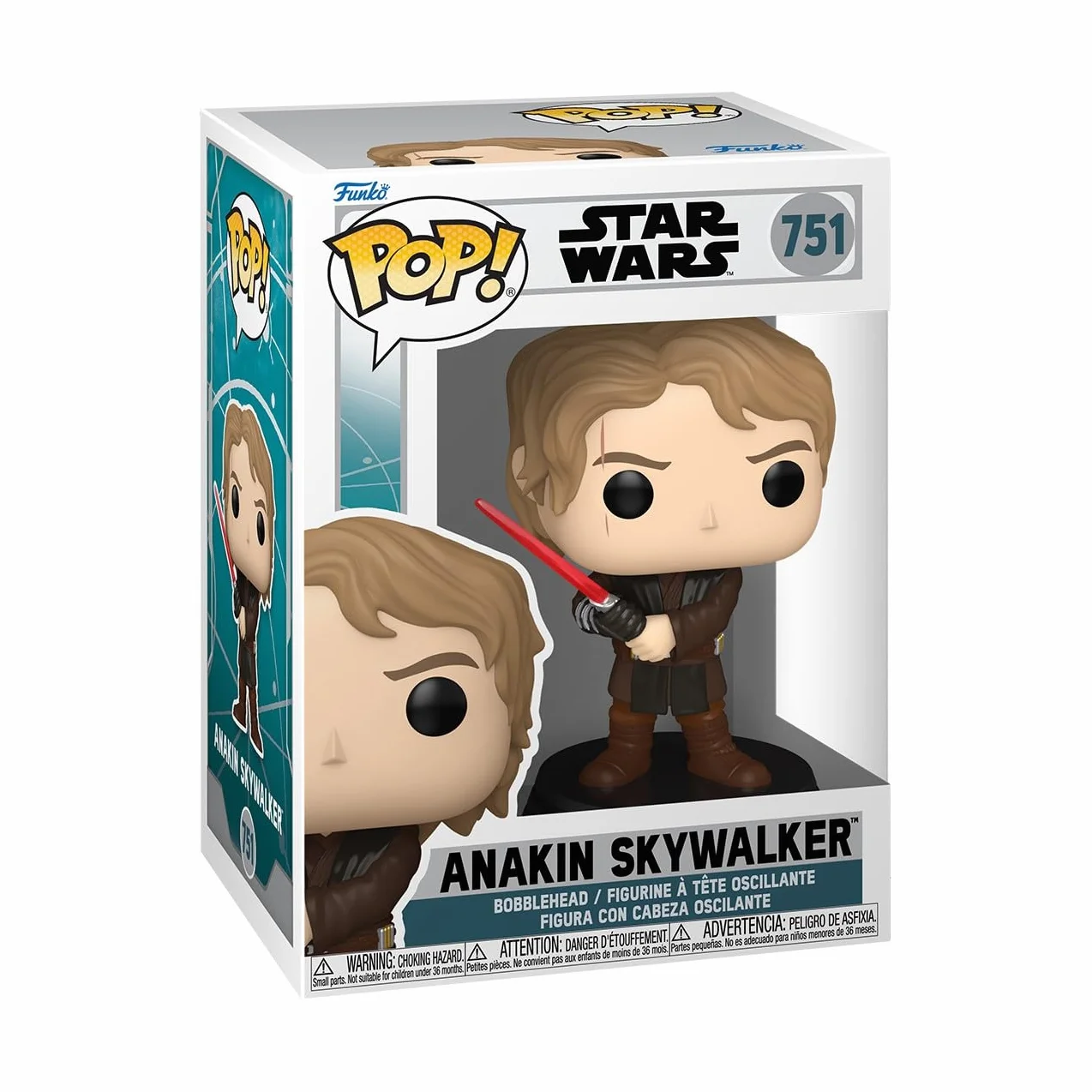 Funko Pop! Gwiezdne Wojny: Ahsoka - Anakin Skywalker - Star Wars Ahsoka - kolekcjonerska figurka winylowa - pomysł na prezent - oficjalny towar - zabawki dla dzieci i dorosłych - telewizor