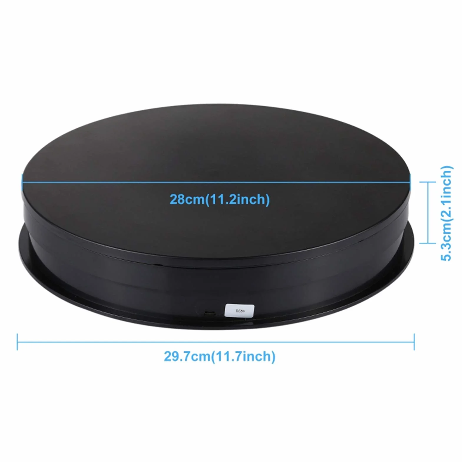 Stojak na biżuterię Gramofon Glorify do Dekoracji Biały ABS PC 30 Cm USB do Sklepu Sklepowego (Rozmiar 2)