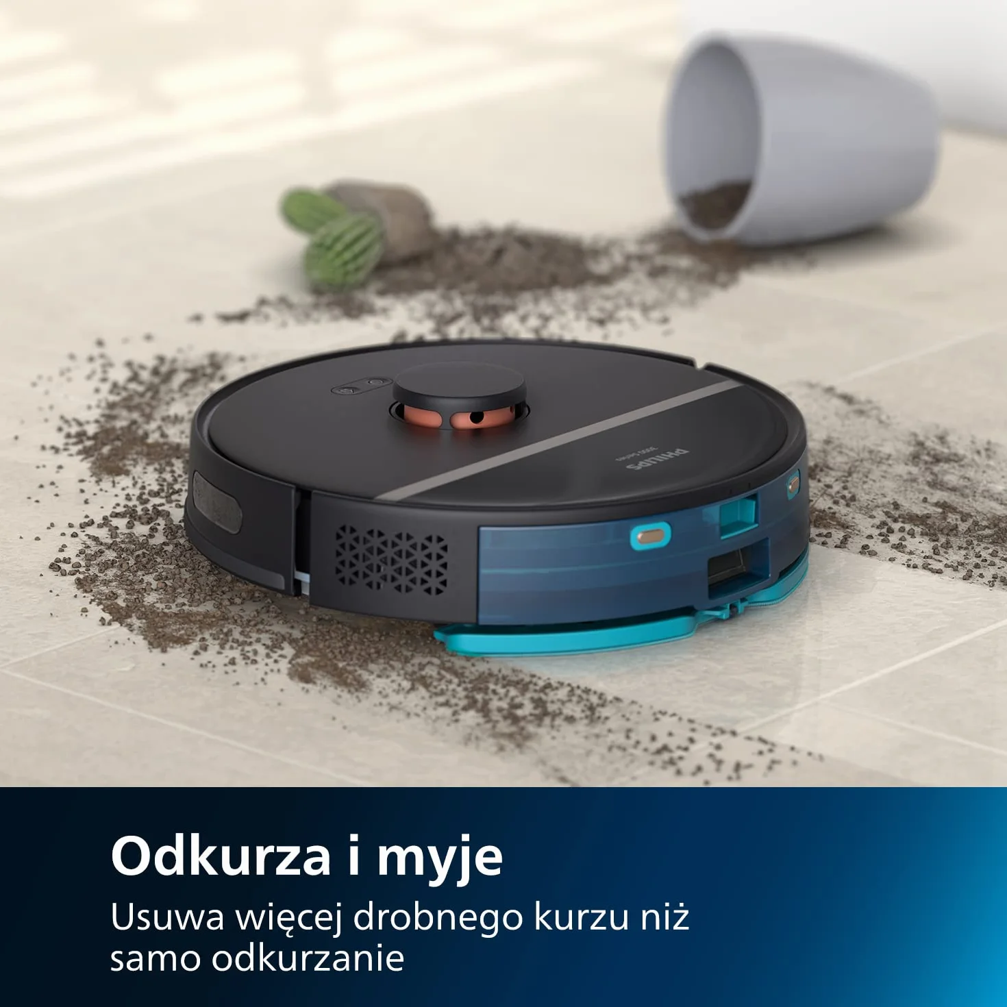 Philips Nakładki mopujące do robotów Philips Aqua 3000. 4 nakładki mopujące z mikrofibry. Do: XU3100/01, XU3110/02, XU3000/01, XU3000/02. (XV1430/00)